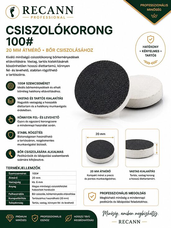 Pedikorong 20mm ,100-as/25db